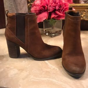 Brown Suede Booties